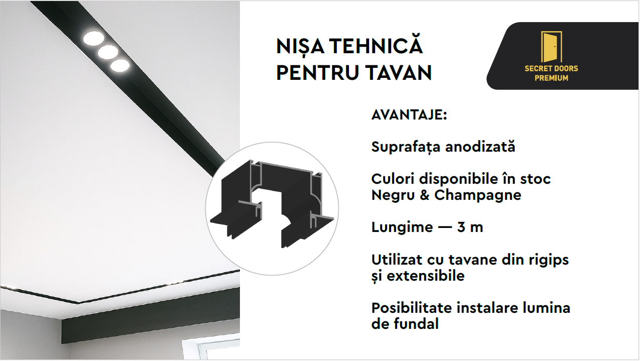 Nișă tehnică pentru tavan